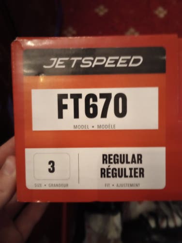 *Unused* CCM JetSpeed FT670 Hockey Skates Regular Width Size 3 (New)