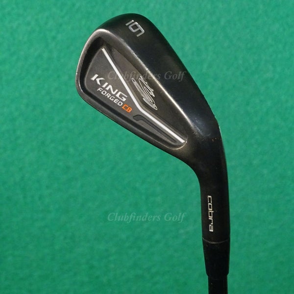 Cobra Golf King Forged CB Black Single 6 Iron KBS $-Taper 130 Black Steel XStiff