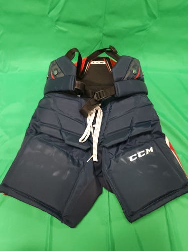 Blue Junior Large CCM Axis A1.5 Hockey Goalie Pants (Used)