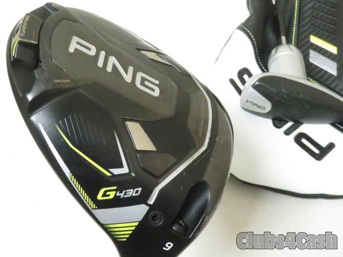 PING G430 MAX Driver 9 TOUR 2.0 Chrome 65 Stiff Flex +Cover ... CLEAN
