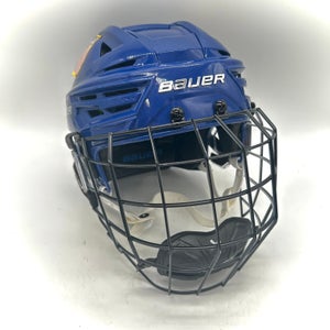 Bauer Re-Akt 155 - Team USA National Development Team Program Used Medium Pro Stock Helmet (Blue)