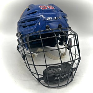 Bauer Re-Akt 155 - Team USA National Development Team Program Used Medium Pro Stock Helmet (Blue)