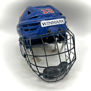 Bauer Re-Akt 155 - Team USA National Development Team Program Used Medium Pro Stock Helmet (Blue)