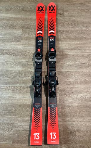 Volkl RaceTiger GS 132 cm Kids Racing Skis With Bindings (Used)