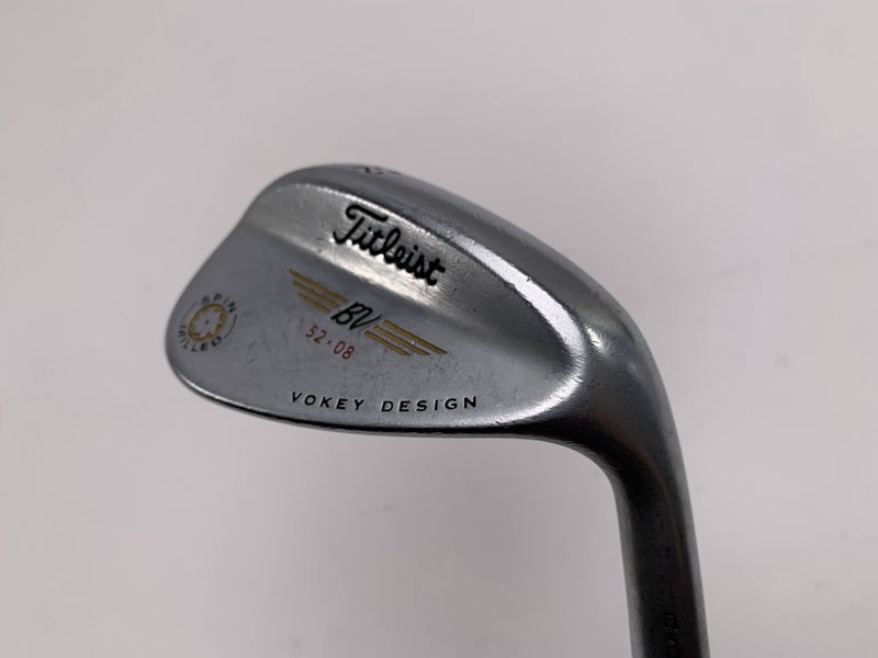 Titleist Vokey Spin Milled Chrome 2009 Gap Wedge GW 52* 8 Wedge Steel Mens RH