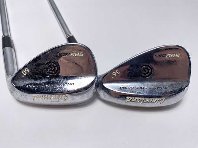 Cleveland 588 DSG Wedge Set 56* 60* True Temper Dynamic Gold Wedge Steel Mens RH