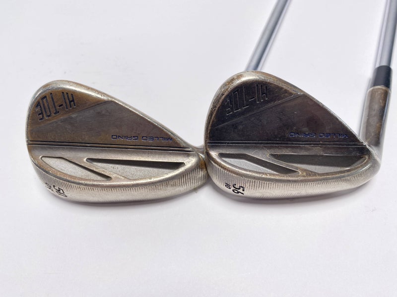 TaylorMade Milled Grind HI-TOE Wedge Set 50* 9 56* 10 KBS Hi-Rev 2.0 Mens LH