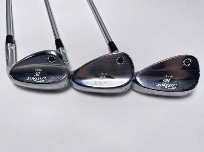 Titleist Vokey SM7 Tour Chrome Wedge Set 52* 8 | 56* 10 | 60* 10 TT Mens RH