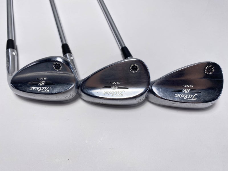 Titleist Vokey SM7 Tour Chrome Wedge Set 52* 8 | 56* 10 | 60* 10 TT Mens RH