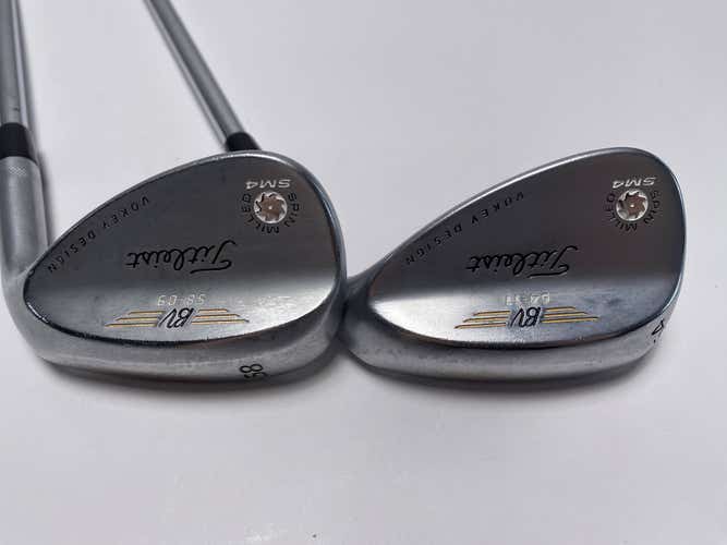 Titleist Vokey Spin Milled SM4 Chrome Wedge Set 54* 11 58* 9 DG Mens RH