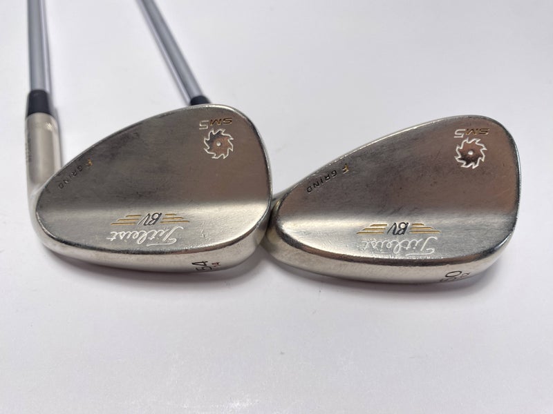 Titleist Vokey SM5 Gold Nickel Wedge Set 50* 12 | 54* 14 Wedge Steel Mens RH