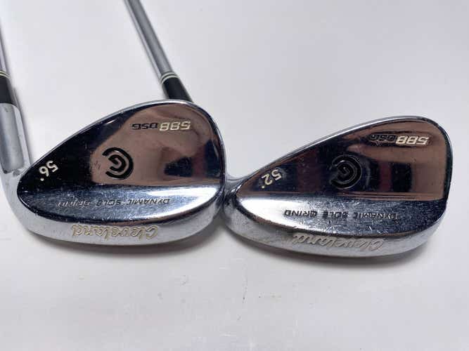 Cleveland 588 DSG Gunmetal Wedge Set 52* 56* True Temper DG Wedge Steel Mens RH