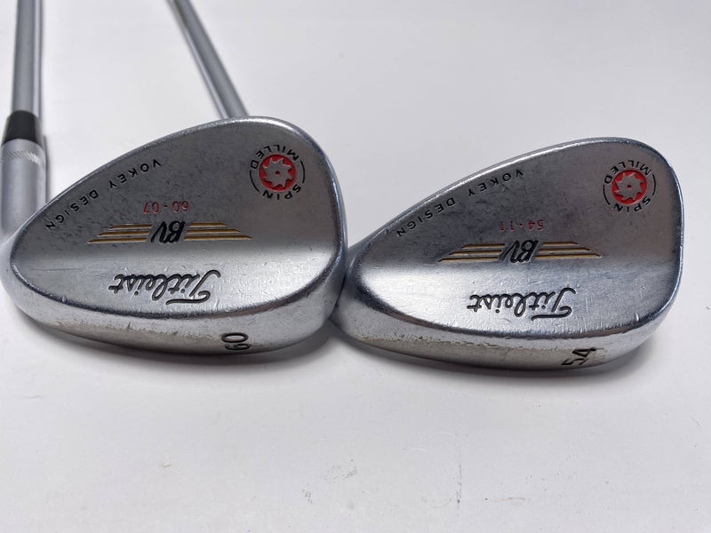 Titleist Vokey Spin Milled CC Chrome Wedge Set 54* 11 60* 7 Wedge Steel Mens RH