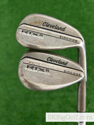 Cleveland RTX 6 Zipcore Tour Rack Raw 2 Wedge Set (52 & 58 Degrees)