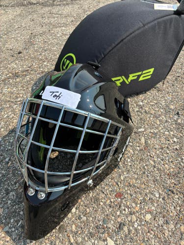 Black Senior Warrior Ritual F2 Goalie Mask (Used)