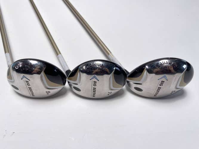 Callaway Big Bertha 2007 Wood Set 5 7 9 | 18* 21* 24* 55g Ladies Womens RH