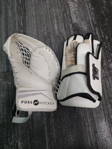 Bauer/Pure Hockey Goalie Gloves & Blockers Regular