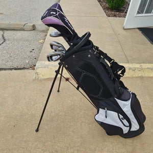 Acuity 11 Piece Turbo Plus Ladies Flex Graphite Complete Golf Set Stand Bag