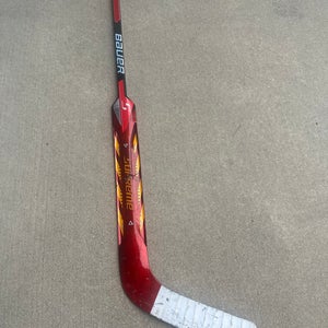 Broken Intermediate Bauer Supreme Shadow Full Right Goalie Stick 25" Paddle Pro Stock (Used)