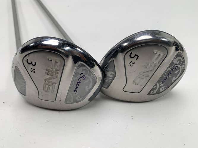Ping Serene 3 & 5 Fairway Wood Set 18* 22* ULT210 Ladies Graphite Womens RH