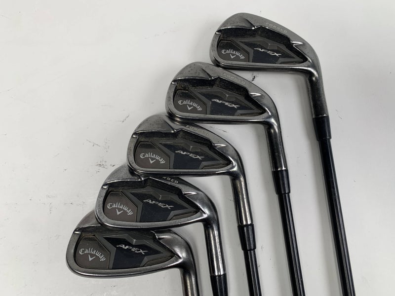 Callaway Apex Smoke 19 Iron Set 5-9 True Temper Elevate VSS Stiff Steel Mens RH