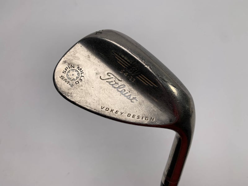 Titleist Vokey Spin Milled SM4 Black Sand Wedge SW 54* 11 Bounce Wedge Steel RH