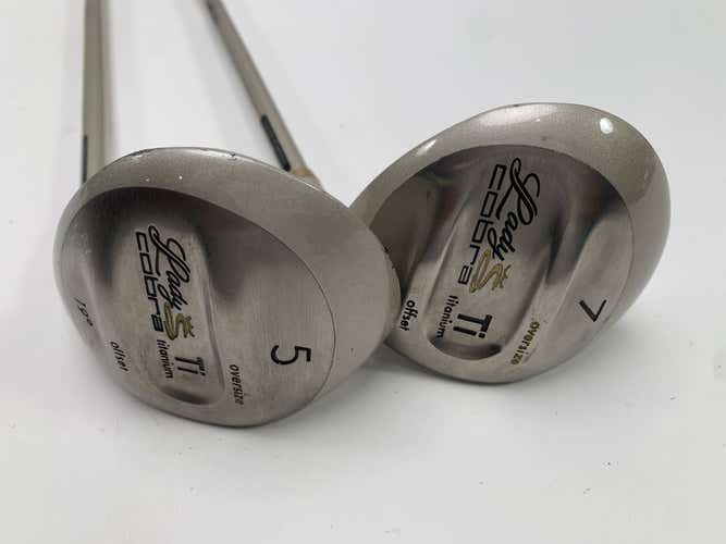 Cobra Lady Cobra Oversize 5 & 7 Fairway Wood Set 19* 22* Ladies Graphite RH