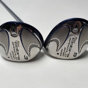 Cobra Speed LD M OS 2008 3 & 5 Fairway Wood Set 15* 18* M Speed Tuned Ladies RH