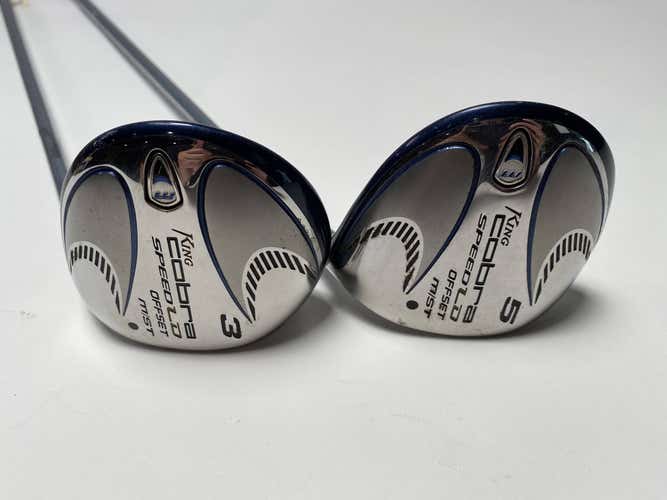 Cobra Speed LD M OS 2008 3 & 5 Fairway Wood Set 15* 18* M Speed Tuned Ladies RH
