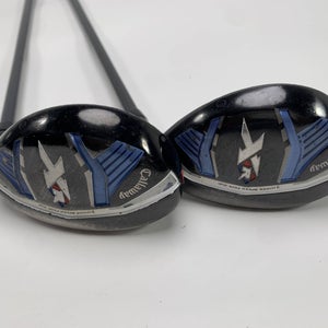 Callaway XR 4 & 5 Hybrid Set 22* 25* Project X San Diego 4.0 47g Ladies RH Dent