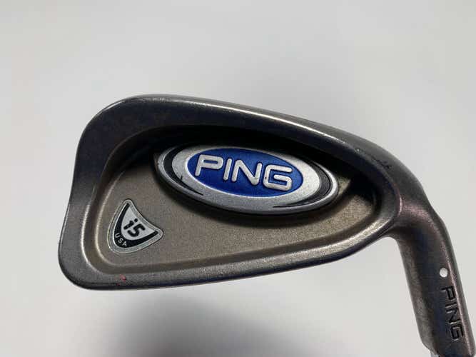 Ping i5 Single 5 Iron White Dot 3* Up Cushin Regular Steel Mens RH
