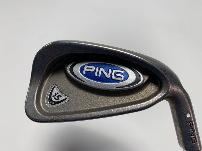 Ping i5 Single 5 Iron White Dot 3* Up Cushin Regular Steel Mens RH