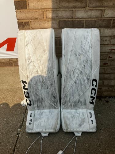 32" Intermediate CCM Axis F9 Goalie Leg Pads (Used)
