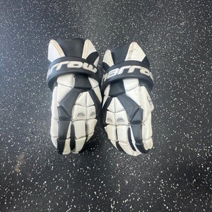 Used Harrow TORRENT Lacrosse Gloves Mens Black And White 13 1/2" 11849-S000030158