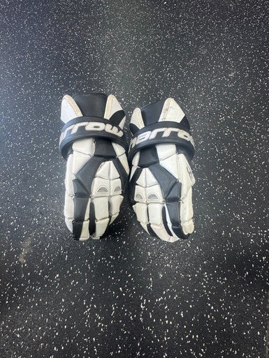 Used Harrow TORRENT Lacrosse Gloves Mens Black And White 13 1/2" 11849-S000030158