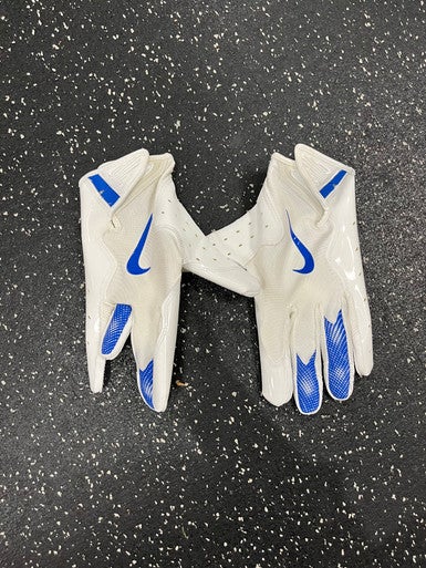 Used Nike VAPOR JET FB Gloves Clear And Royal Blue XL 11849-S000030146