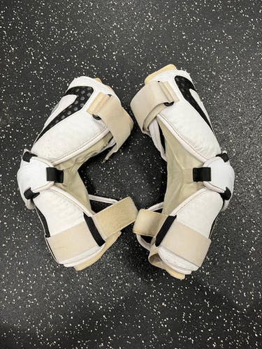 Used STX CELL V Lacrosse Arm Pads/Guards White LG 11849-S000030145