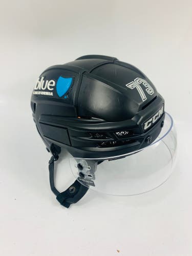 La Kings Matte Black  CCM Super Tacks X Helmet (Used)
