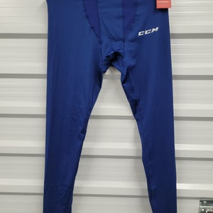 NEW! Senior XL CCM Performance Compression Navy Pants