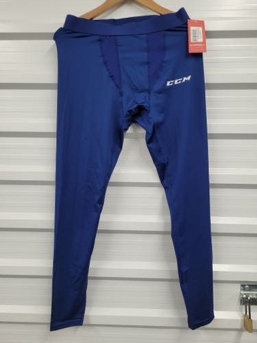 NEW! Senior XL CCM Performance Compression Navy Pants