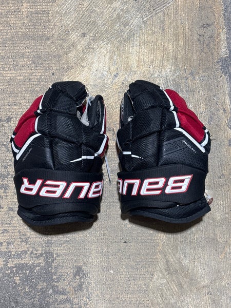 Red Senior Bauer Supreme Ultrasonic Gloves 13"