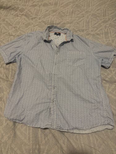 Michael Brandon Los Angeles Button Down Shirt Adult Large Slim Fit