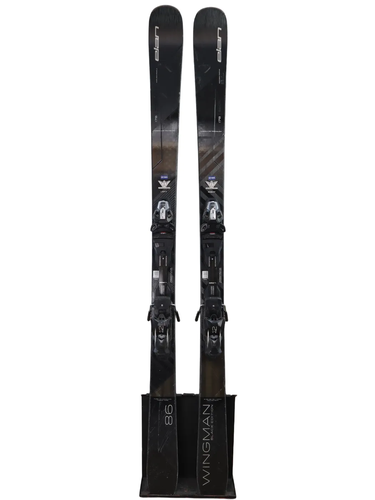 Used 2024 Elan Wingman 86 Black Edition Skis (178cm) w/ Elan EMX 12 Bindings - Good