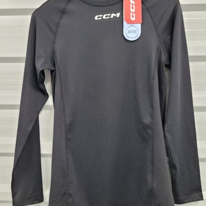 Black Medium Boys CCM Compression (New)