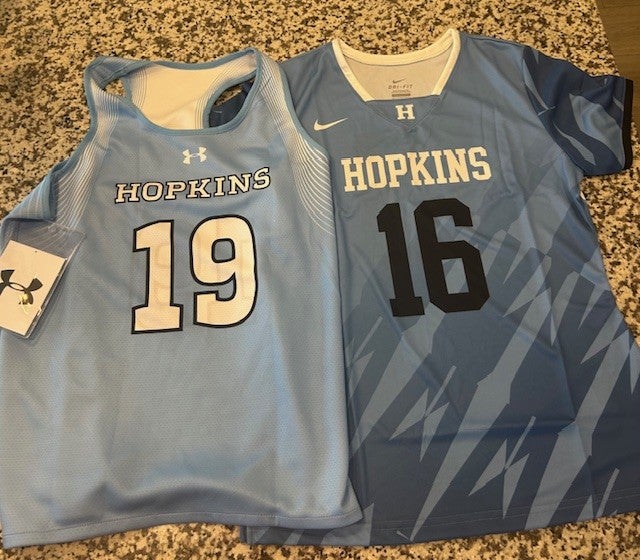 Under Armour & Nike Hopkins womens lacrosse jerseys NEW lot of 2