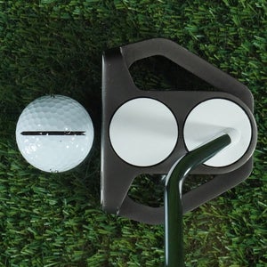 ODYSSEY BACKSTRYKE 2-BALL MALLET PUTTER 34 TRUE TEMPER STEEL SHAFT RH ~ NICE!!