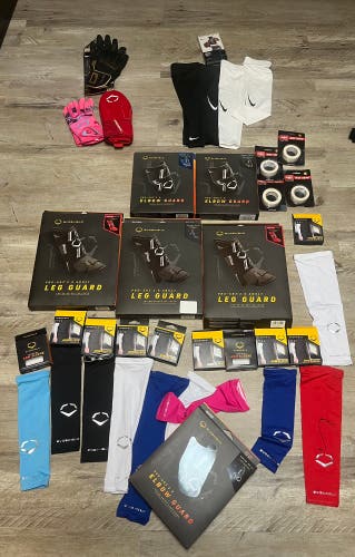 Lot of Evosheild Baseball Gear
