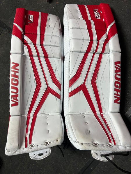 30 + 2 Intermediate Vaughn Velocity V10 Goalie Leg Pads  FREE USA SHIPPING