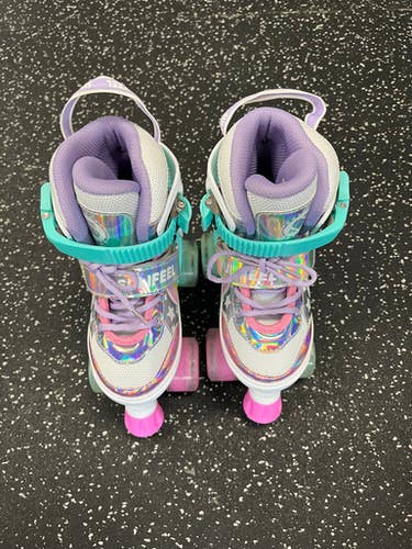 Used SULIFEEL QUAD Child Roller Quad Skates White Youth 10.0 11849-S000030044