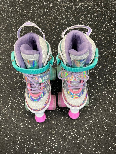 Used SULIFEEL QUAD Child Roller Quad Skates White Youth 10.0 11849-S000030044